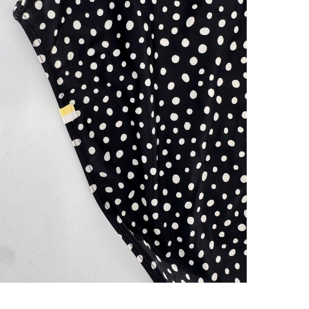 Summersalt Oasis One-Piece Swimsuit Women 6 Black White Ruffle Polka Dot - Picture 10 of 12